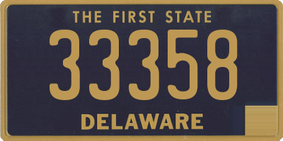 DE license plate 33358