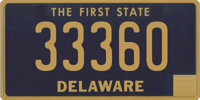 DE license plate 33360