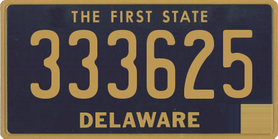 DE license plate 333625