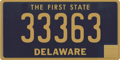 DE license plate 33363