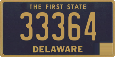 DE license plate 33364