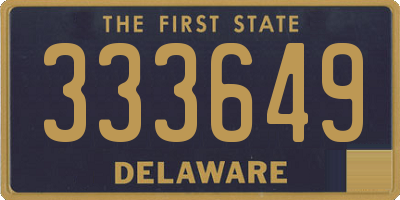 DE license plate 333649