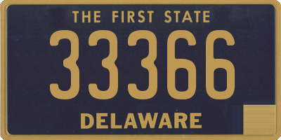 DE license plate 33366