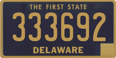 DE license plate 333692