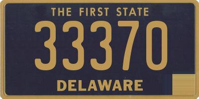 DE license plate 33370