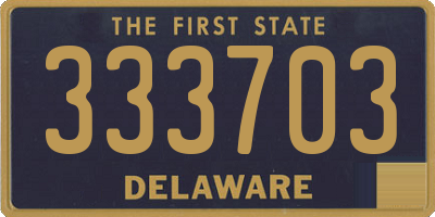 DE license plate 333703