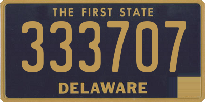 DE license plate 333707