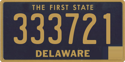 DE license plate 333721