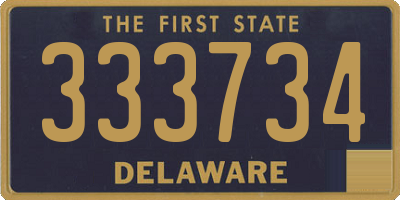 DE license plate 333734