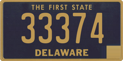 DE license plate 33374