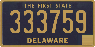 DE license plate 333759