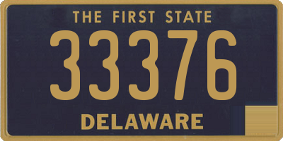 DE license plate 33376