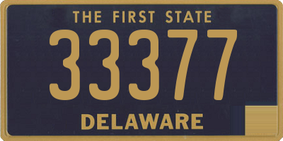 DE license plate 33377