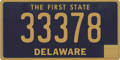 DE license plate 33378