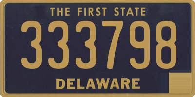 DE license plate 333798