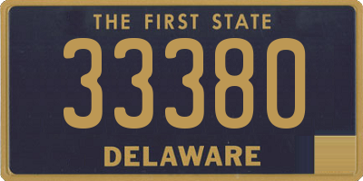 DE license plate 33380