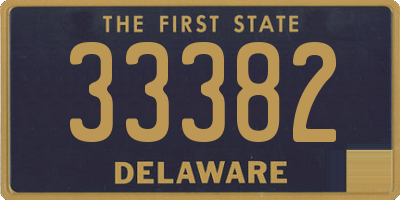 DE license plate 33382