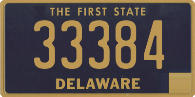 DE license plate 33384