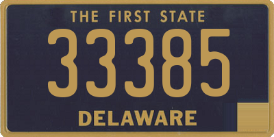 DE license plate 33385