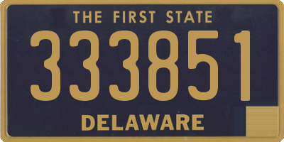 DE license plate 333851