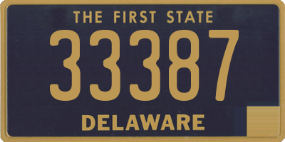 DE license plate 33387