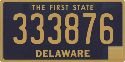 DE license plate 333876