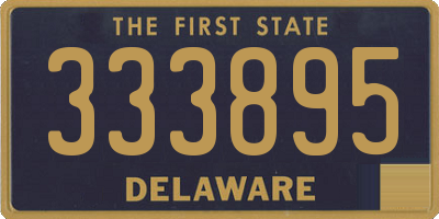 DE license plate 333895