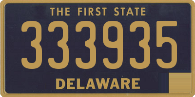 DE license plate 333935
