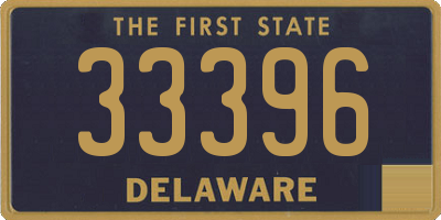 DE license plate 33396