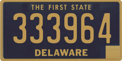 DE license plate 333964