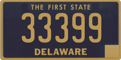 DE license plate 33399