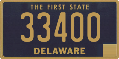 DE license plate 33400