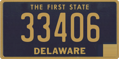 DE license plate 33406