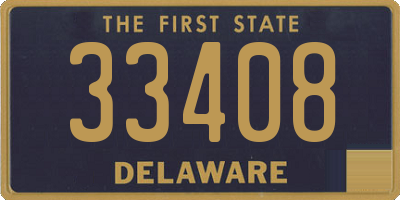 DE license plate 33408