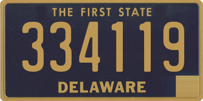 DE license plate 334119