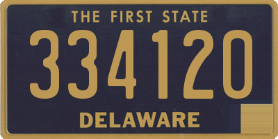 DE license plate 334120
