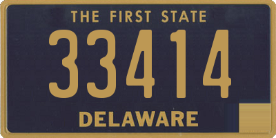 DE license plate 33414