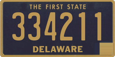 DE license plate 334211