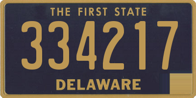DE license plate 334217