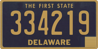 DE license plate 334219