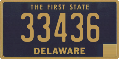 DE license plate 33436