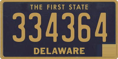 DE license plate 334364
