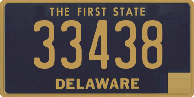 DE license plate 33438