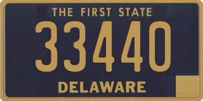 DE license plate 33440