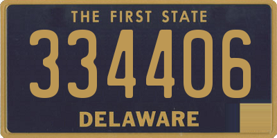 DE license plate 334406
