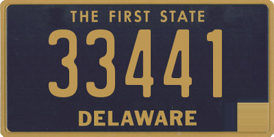 DE license plate 33441