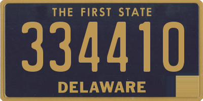 DE license plate 334410