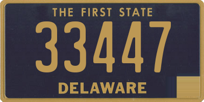 DE license plate 33447