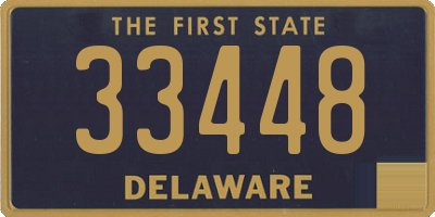 DE license plate 33448