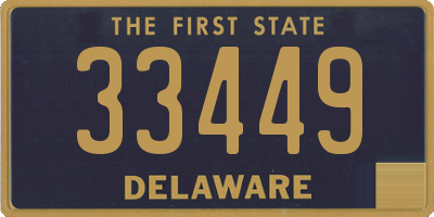 DE license plate 33449